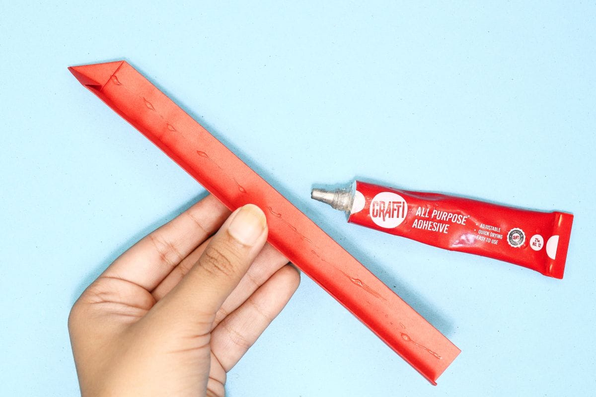 Origami sword step 10