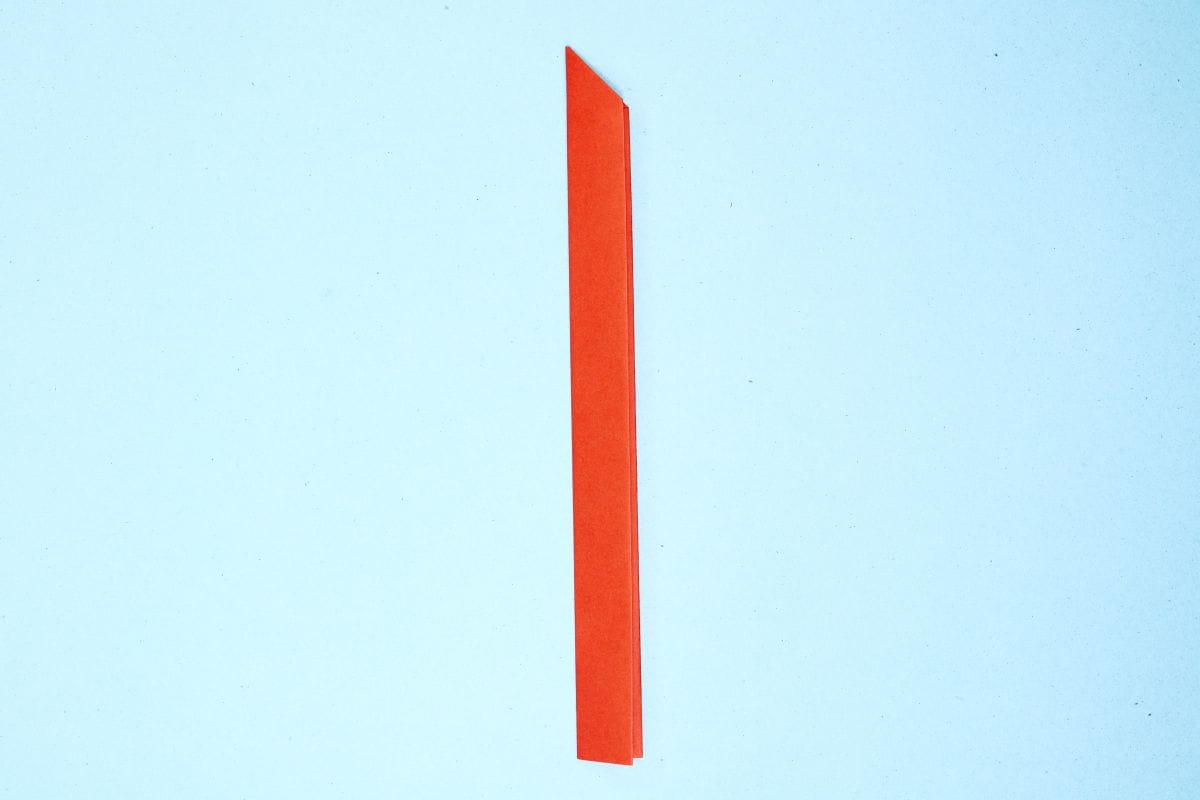 Origami sword step 11