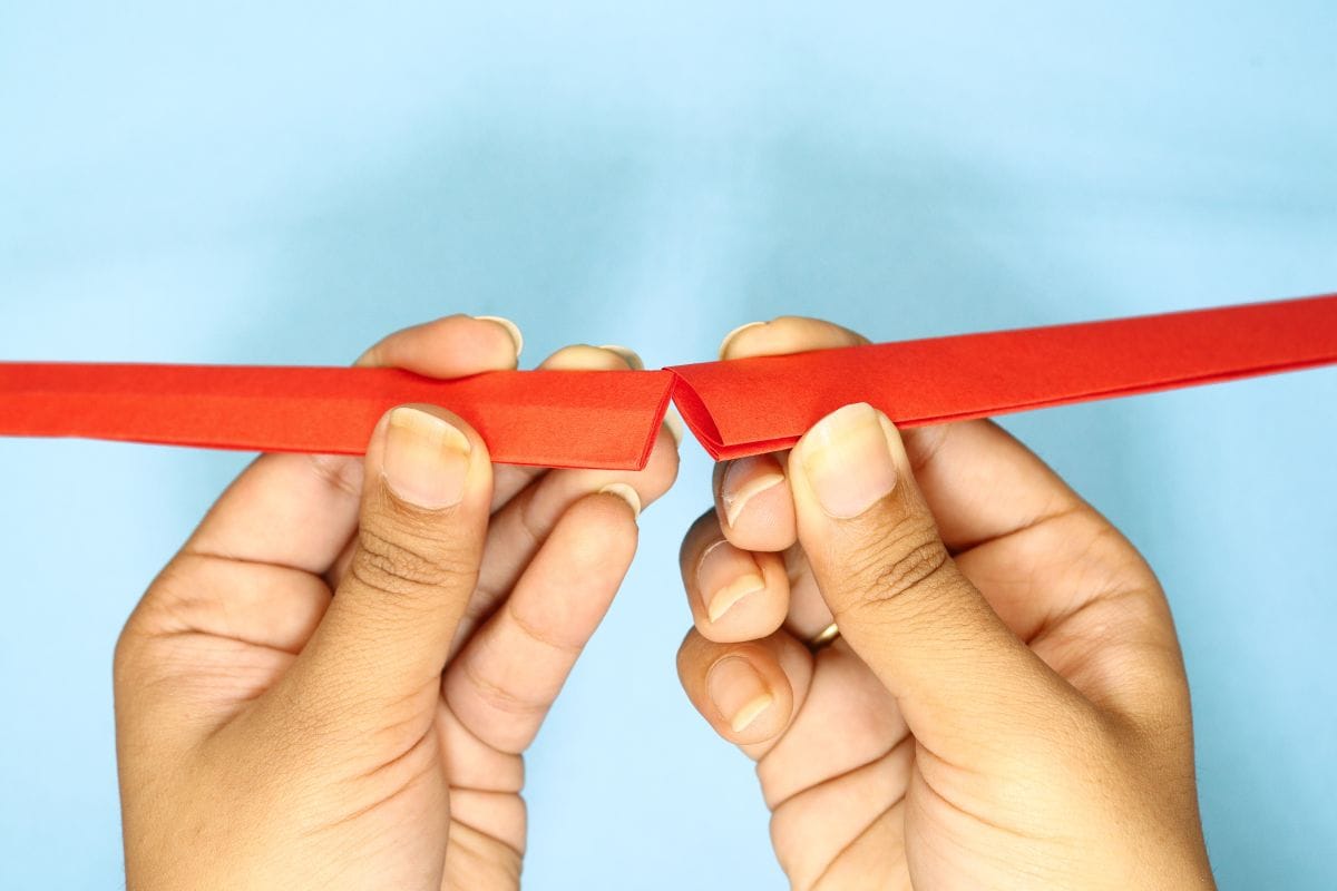 Origami sword step 26