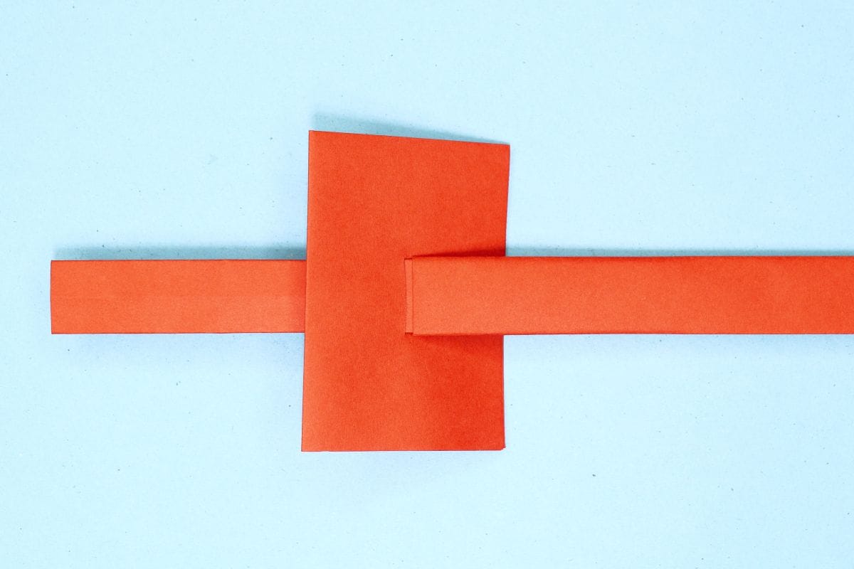 Origami sword step 30