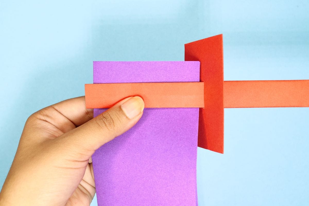 Origami sword step 34