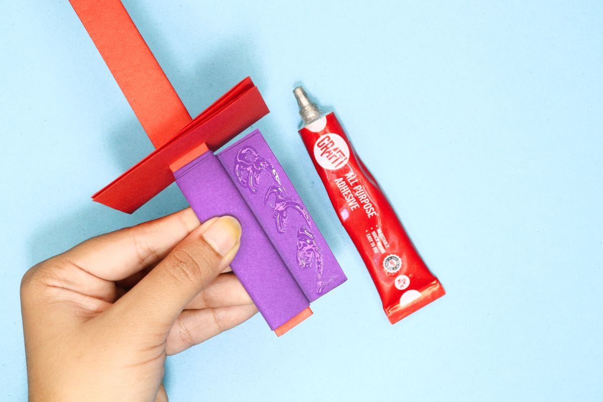 Origami sword step 37