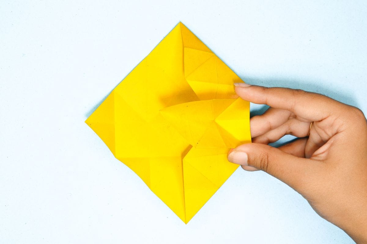 Origami unicorn step 52
