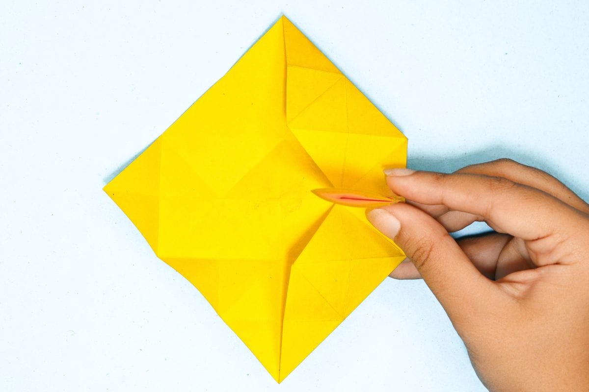 Origami unicorn step 53
