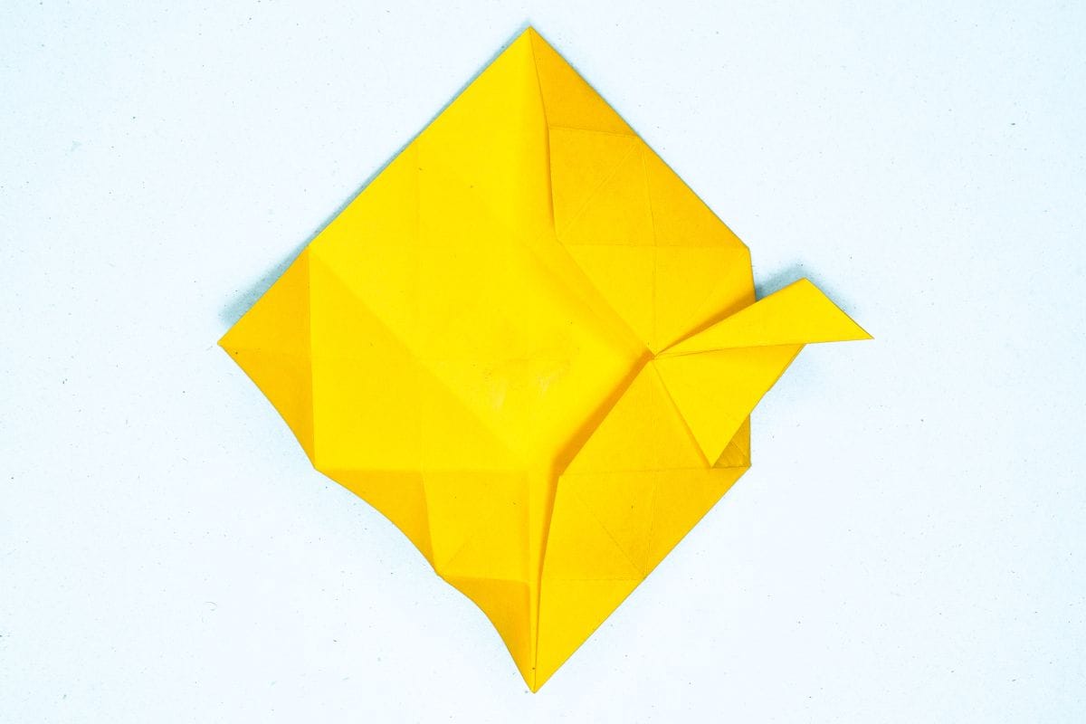 Origami unicorn step 57