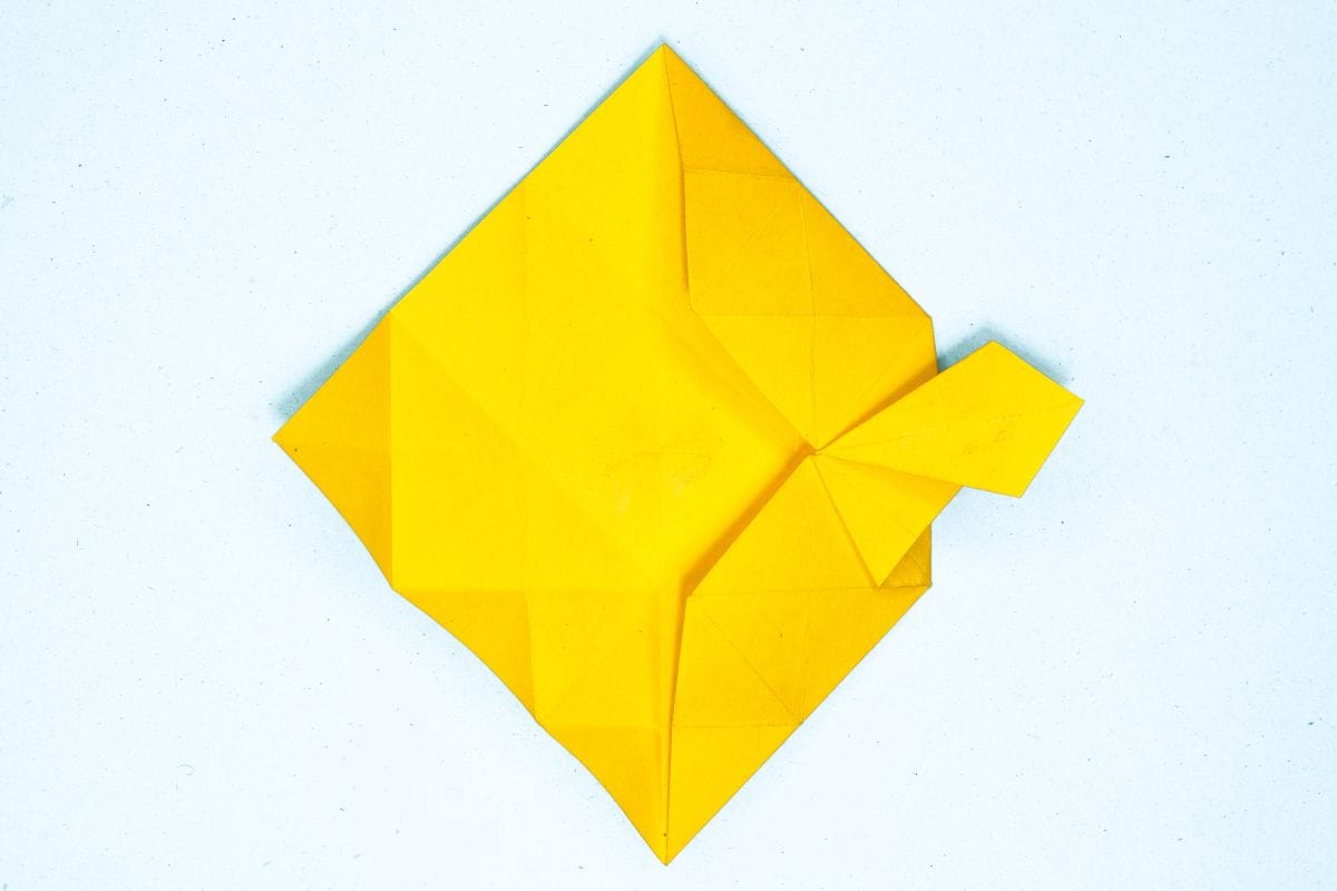Origami unicorn step 61