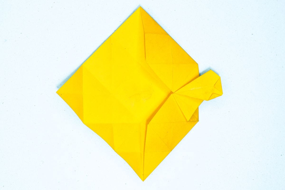 Origami unicorn step 62