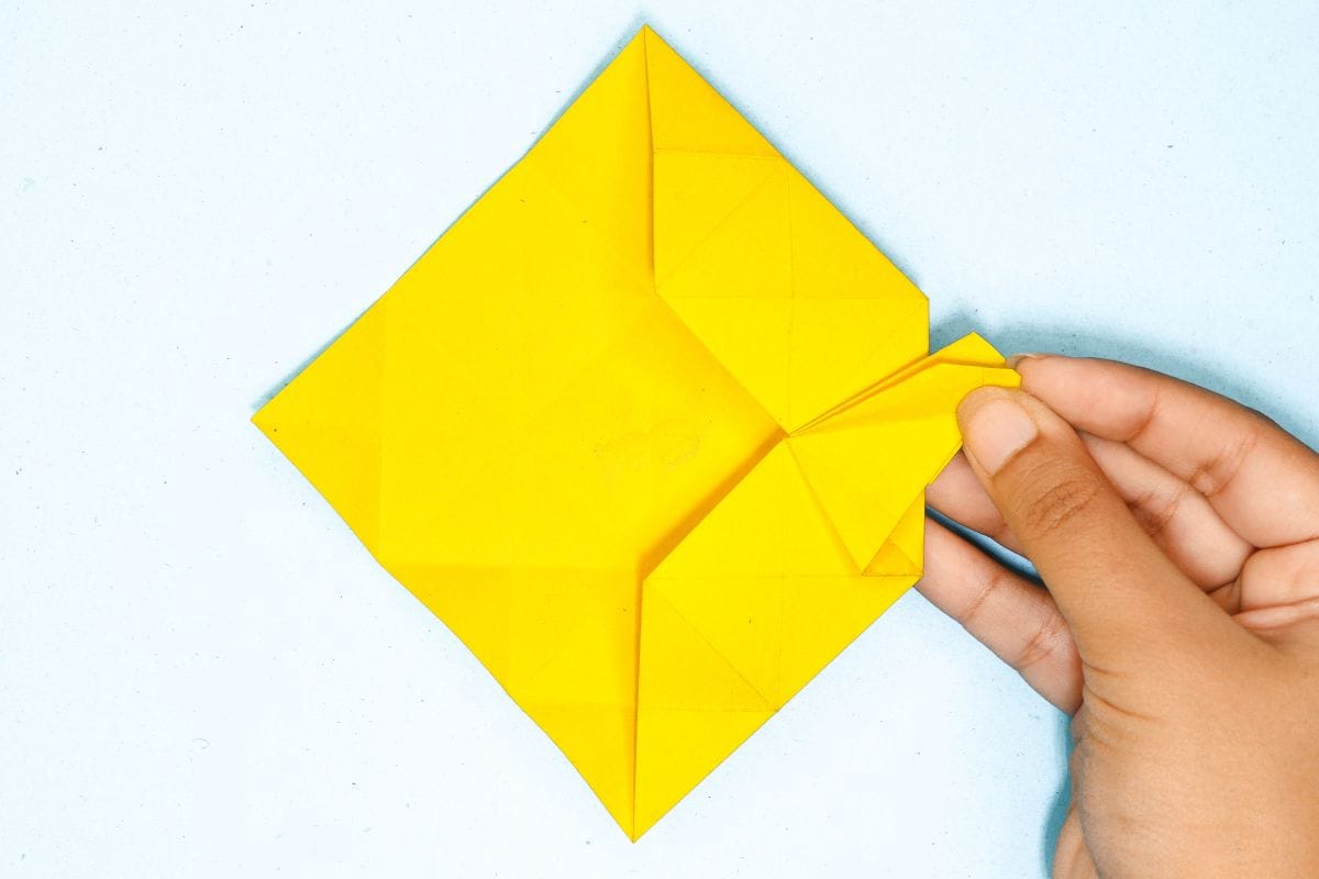 Origami unicorn step 63