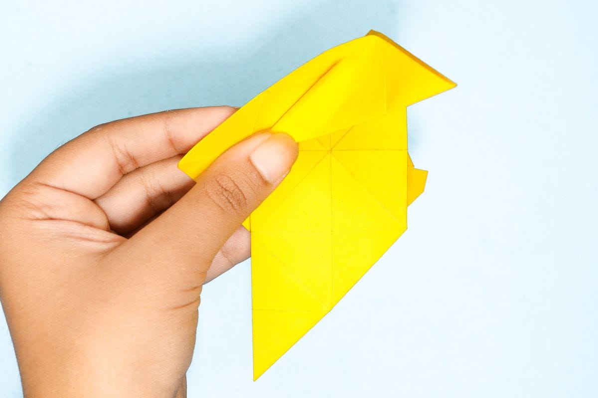 Origami unicorn step 69