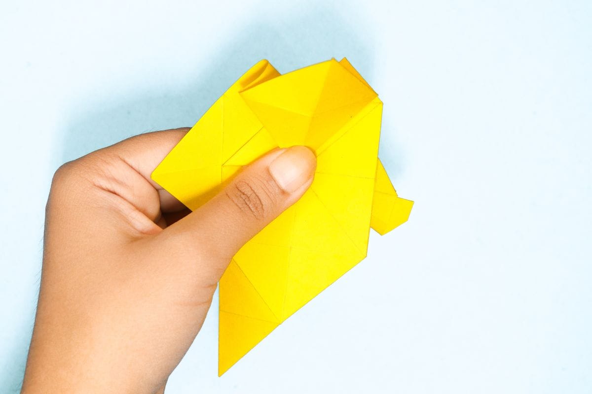 Origami unicorn step 72