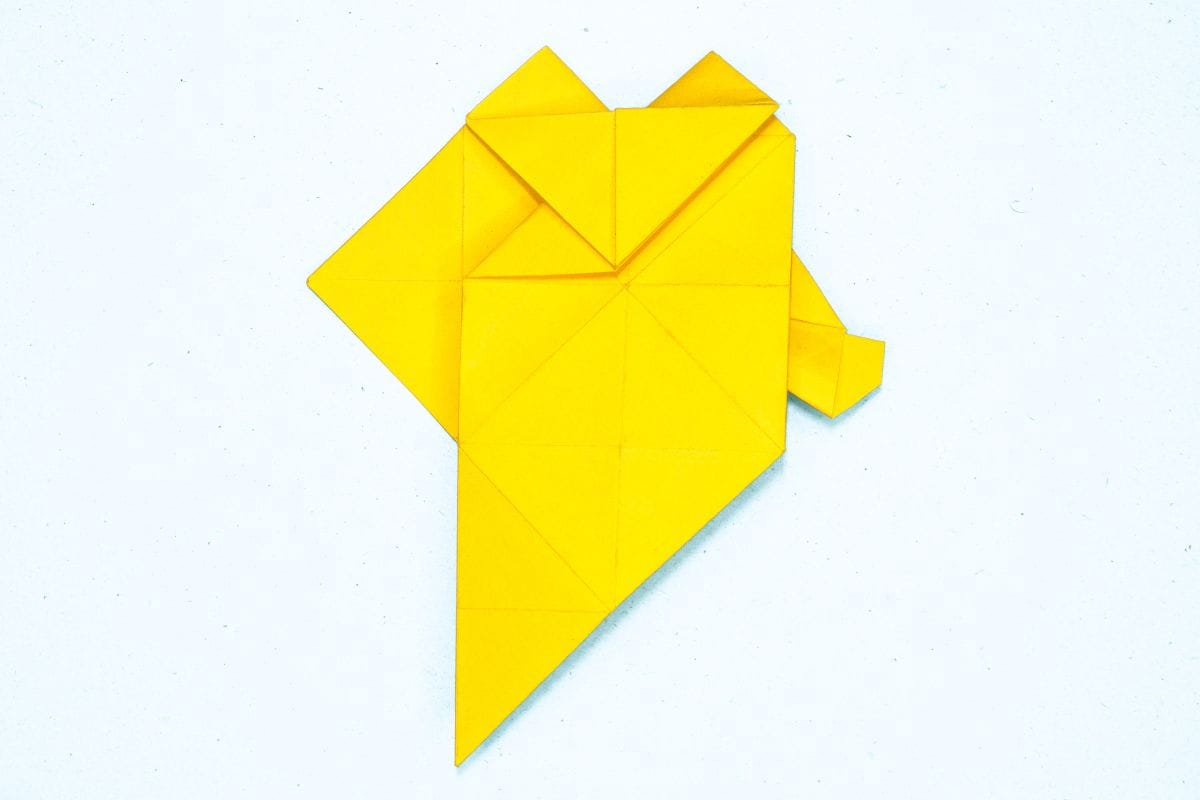 Origami unicorn step 75