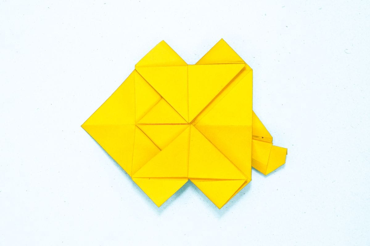 Origami unicorn step 76