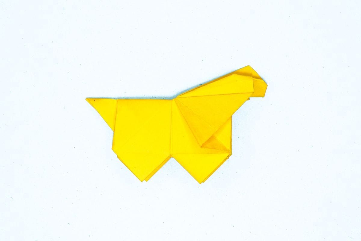 Origami unicorn step 80