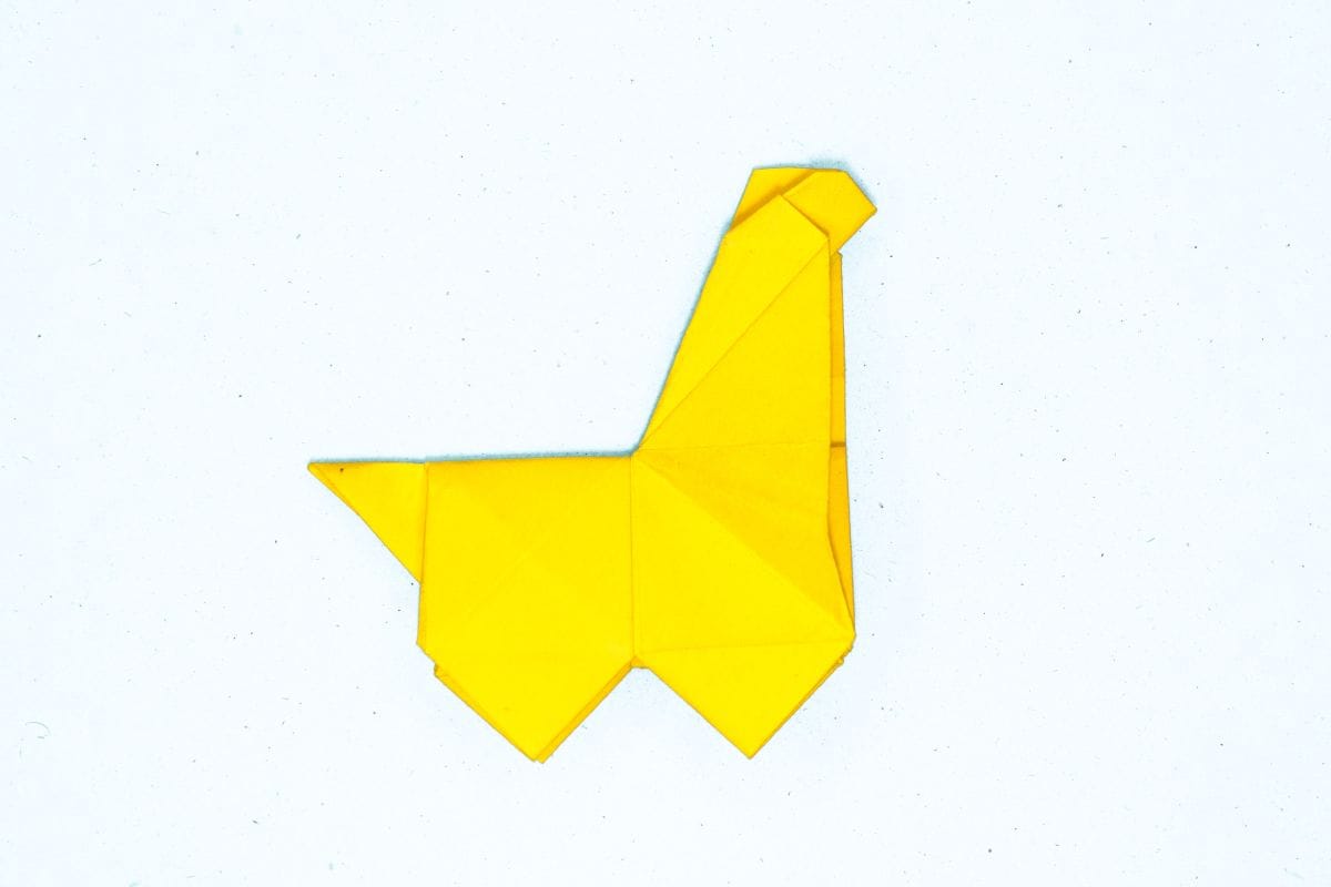 Origami unicorn step 81