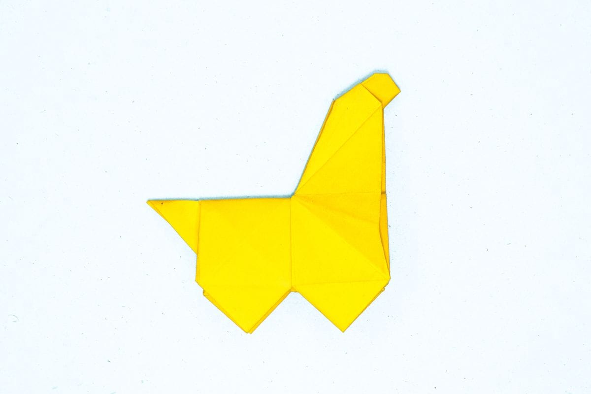 Origami unicorn step 82
