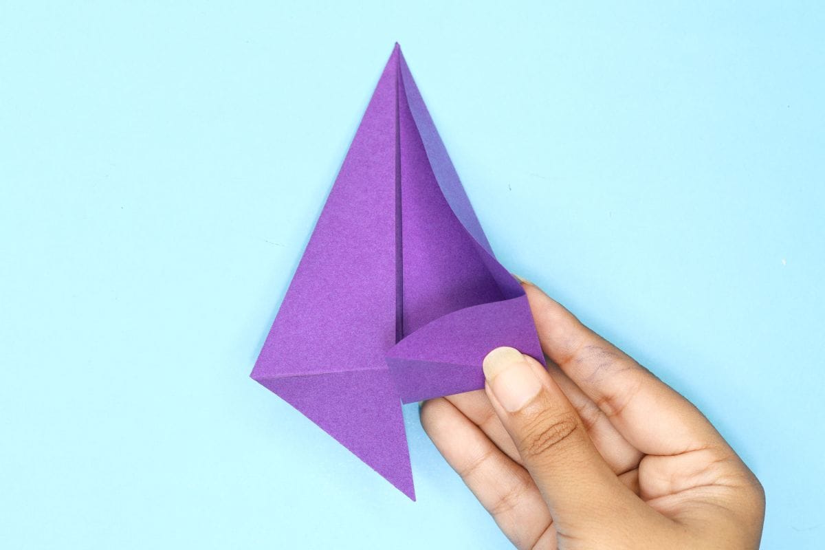 Origami angel step 40