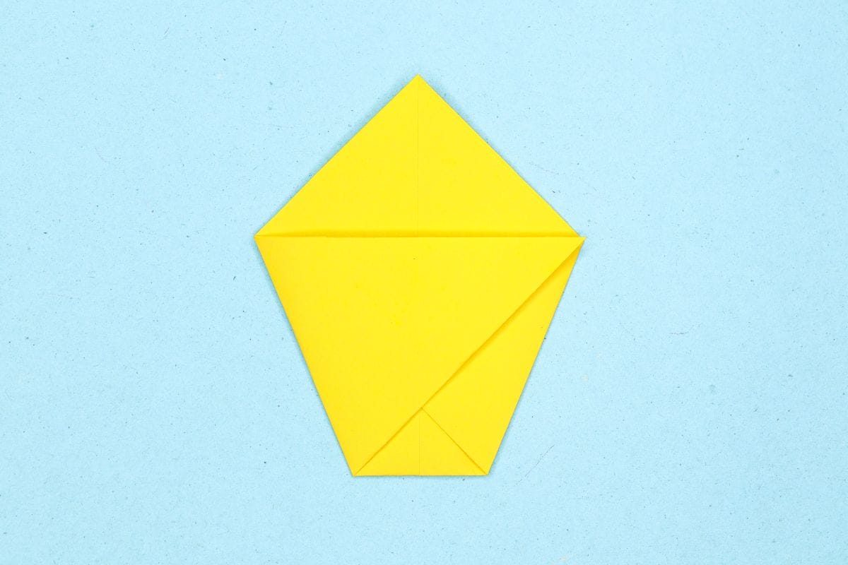 Origami chick step 09