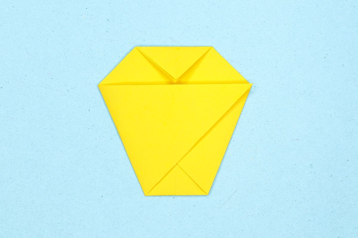 Origami chick step 10