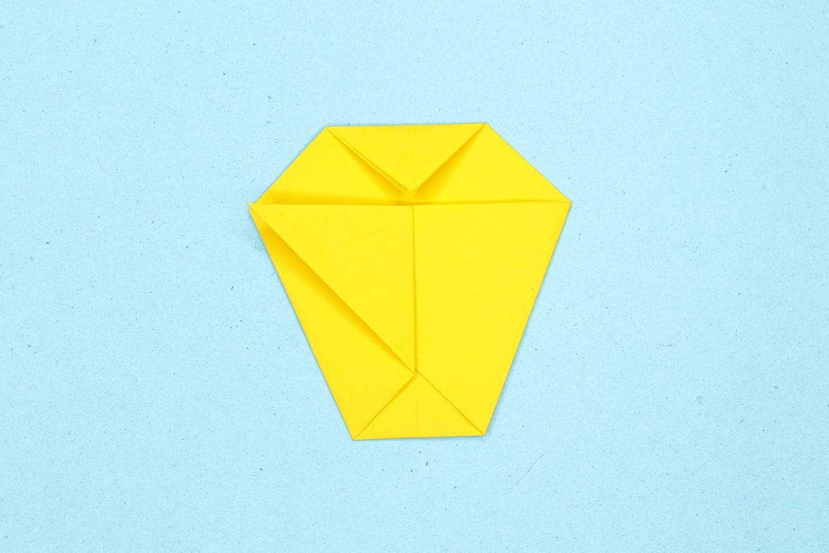 Origami chick step 11
