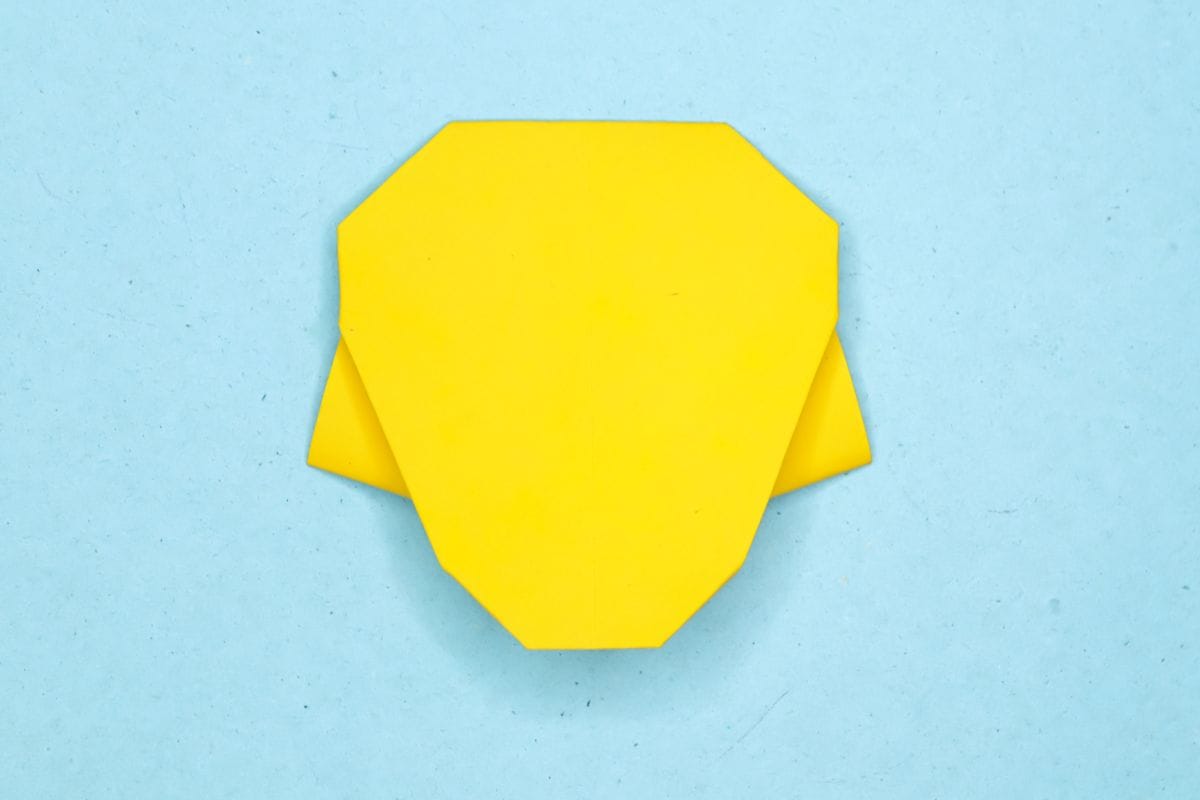 Origami chick step 19