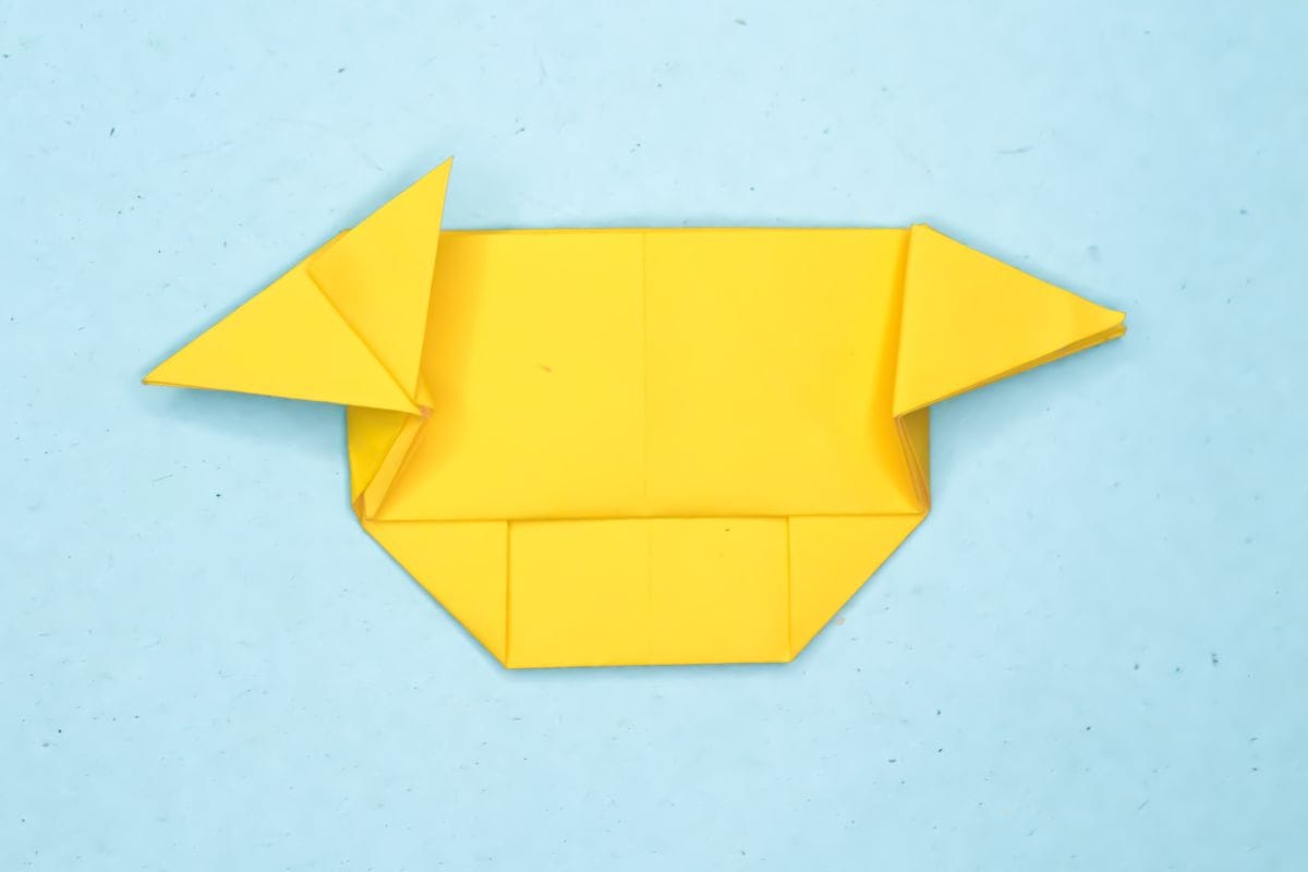 Origami cow step 25