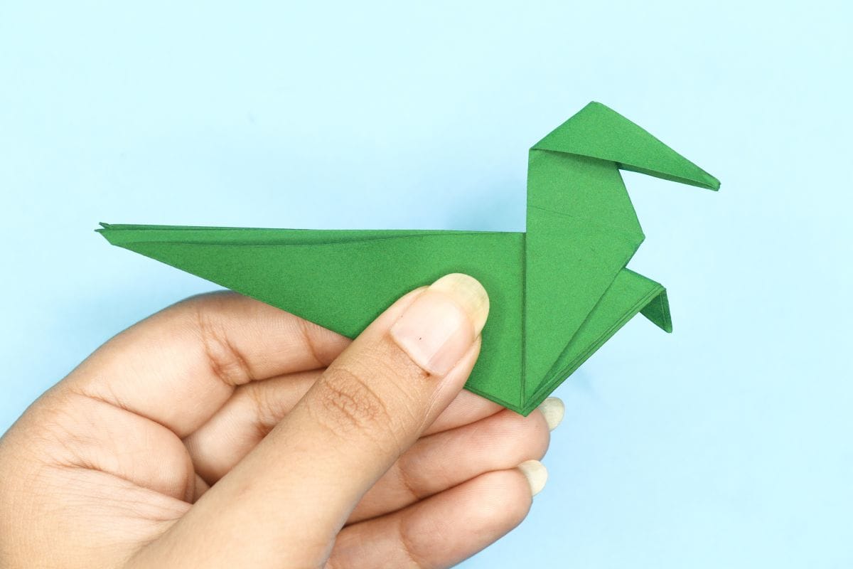 Origami Dinosaur step 43