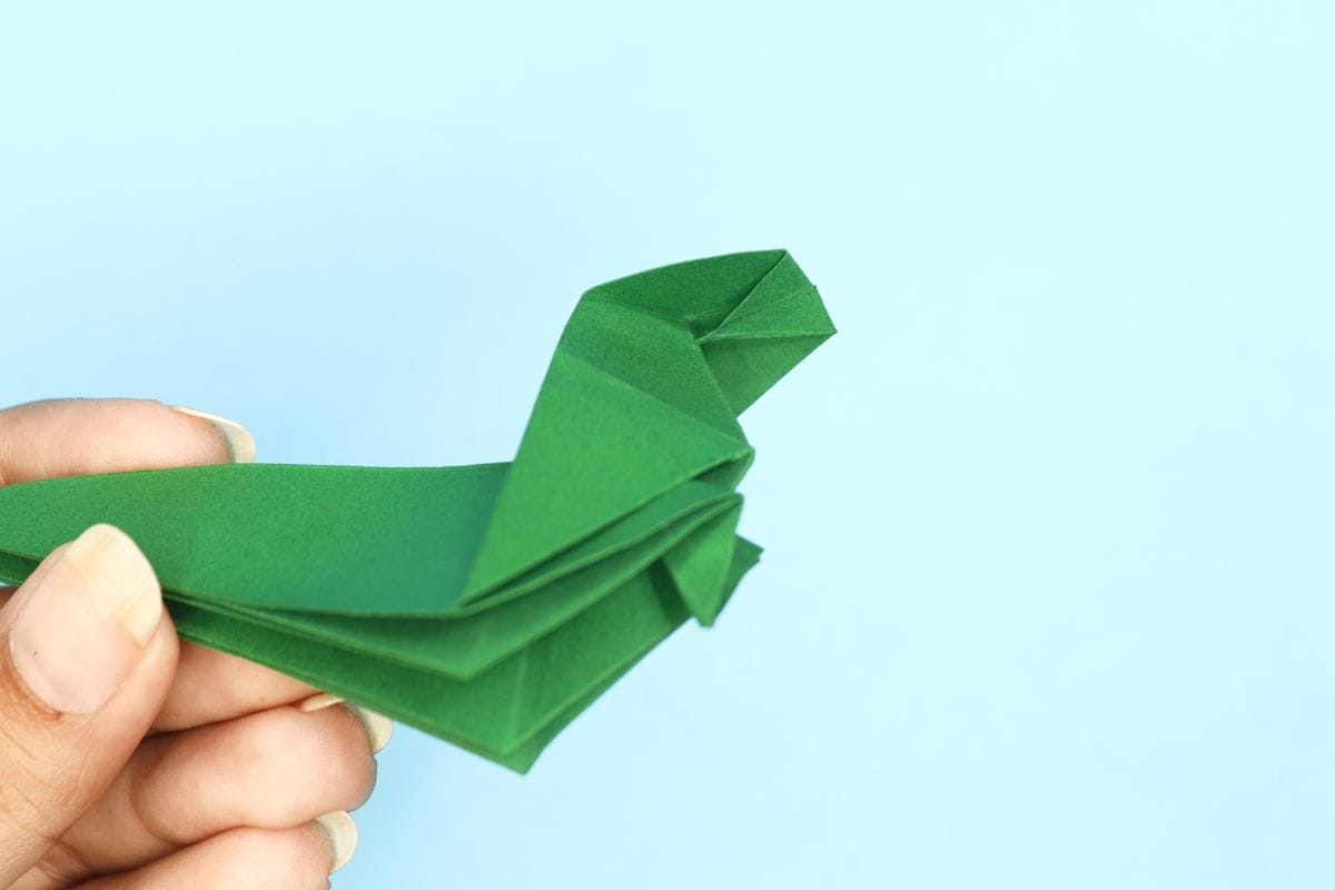 Origami Dinosaur step 48