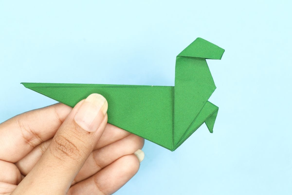 Origami Dinosaur step 49