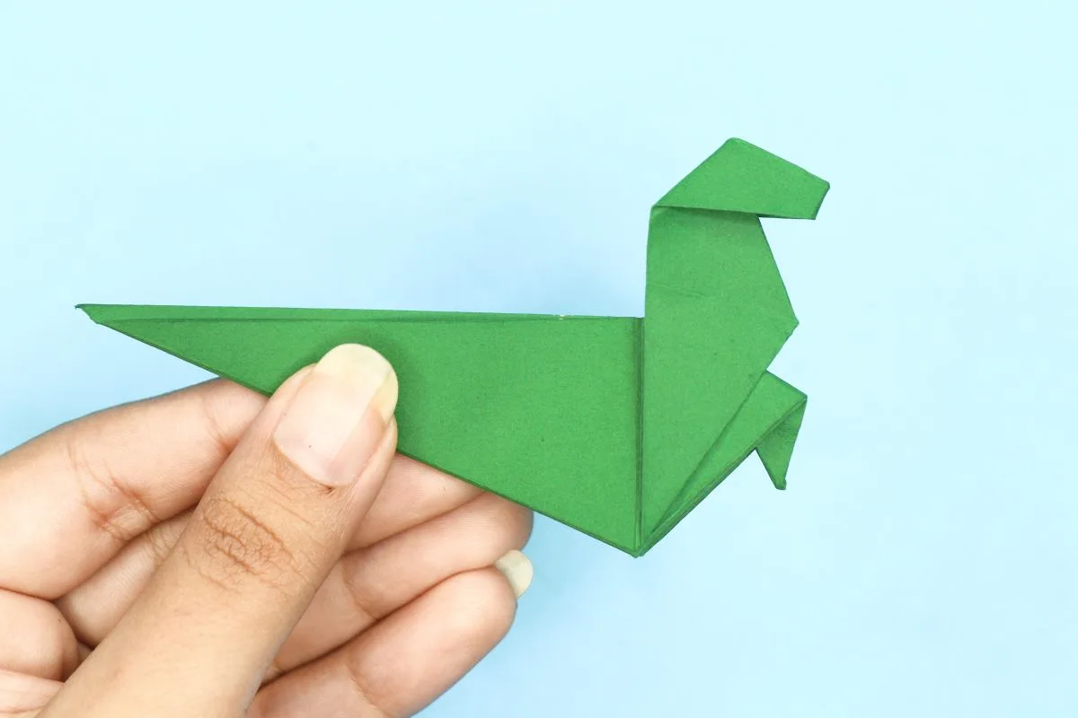 Origami Dinosaur step 49
