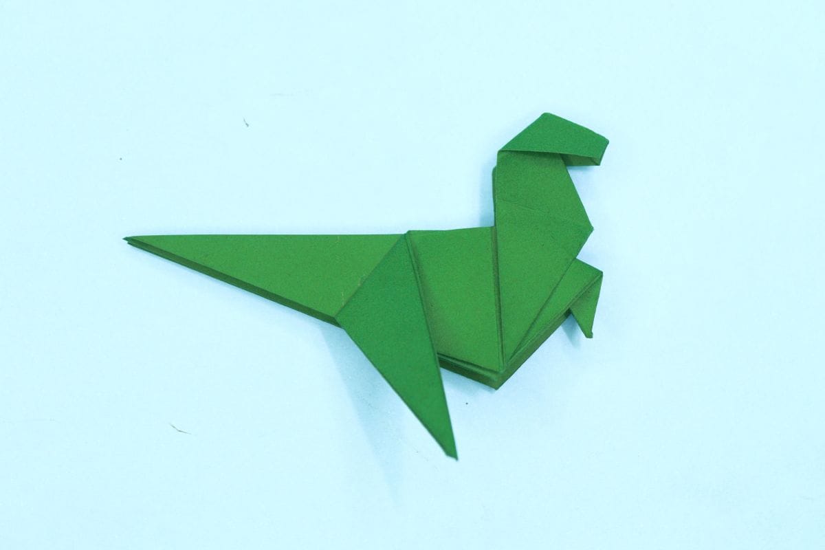 Origami Dinosaur step 50