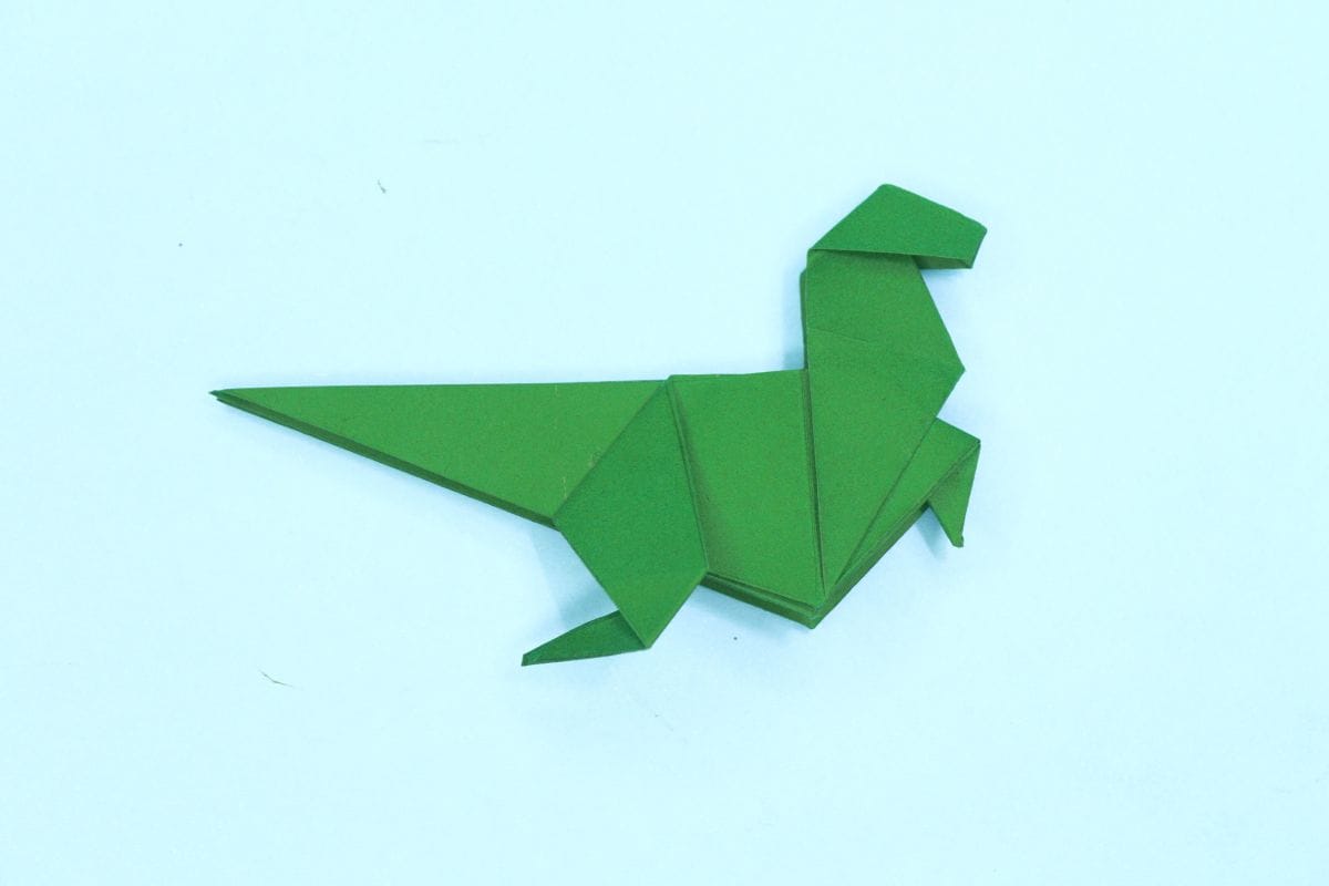 Origami Dinosaur step 51