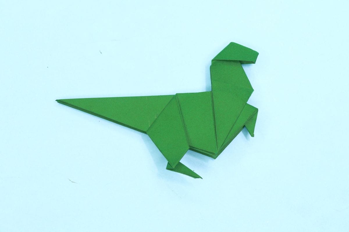 Origami Dinosaur step 52