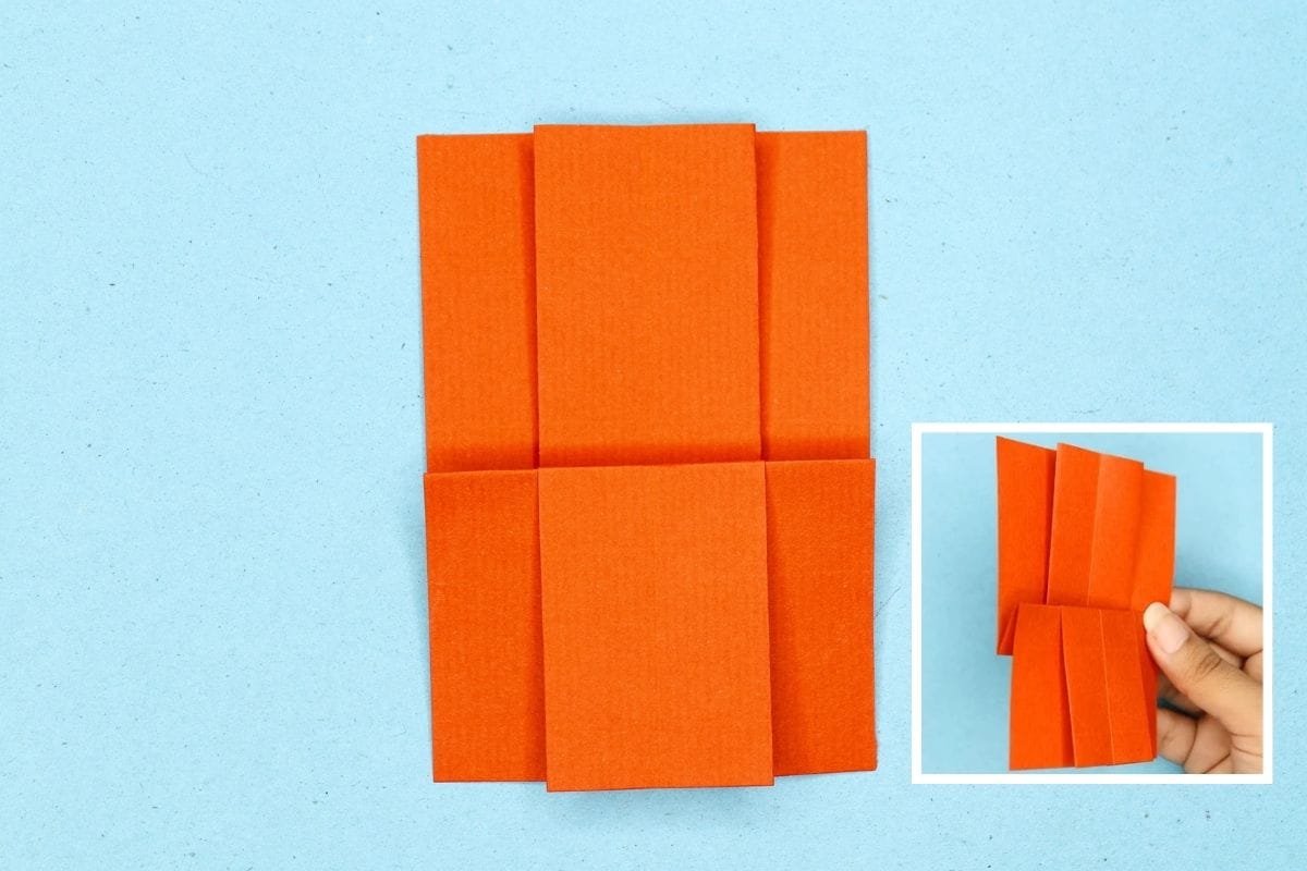 Origami dress step 13