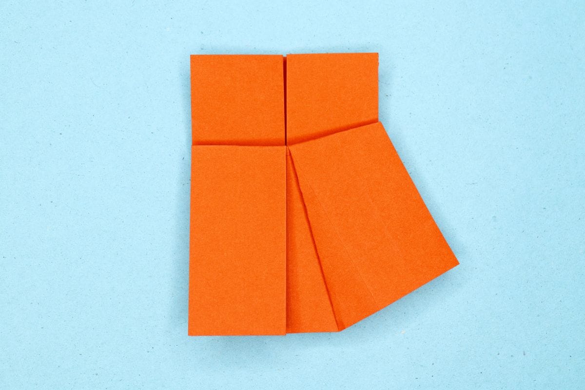 Origami dress step 16