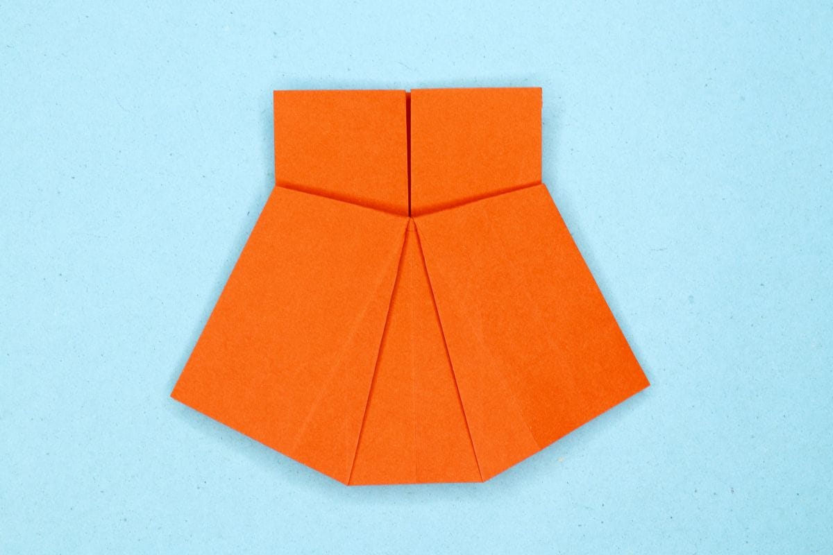 Origami dress step 17