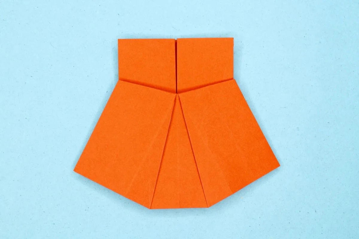Origami dress step 17