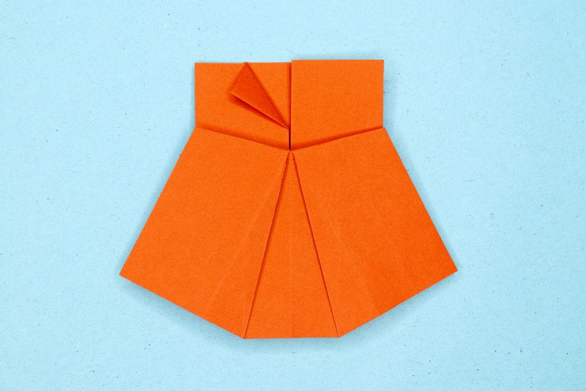Origami dress step 18