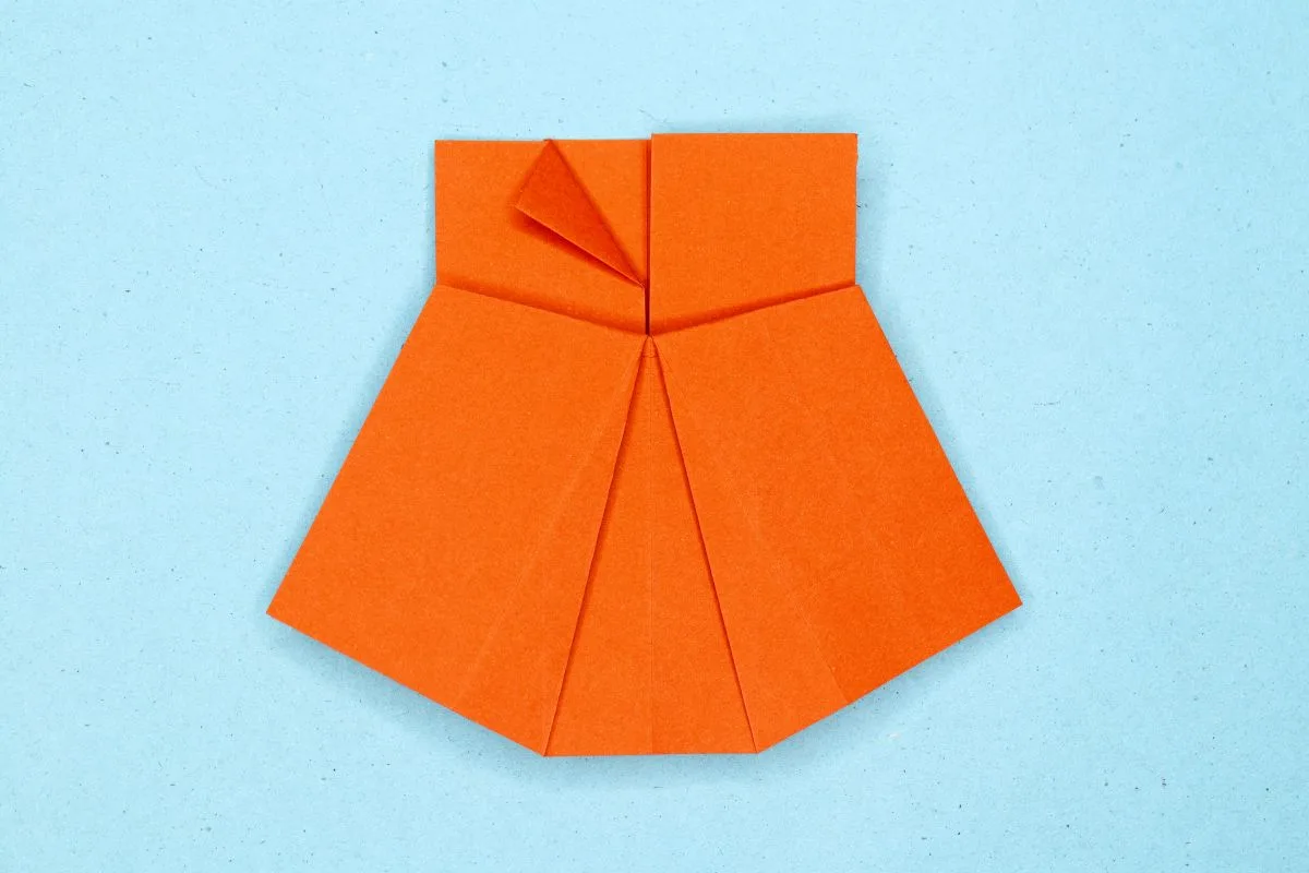 Origami dress step 18