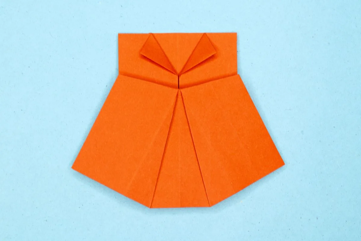 Origami dress step 19