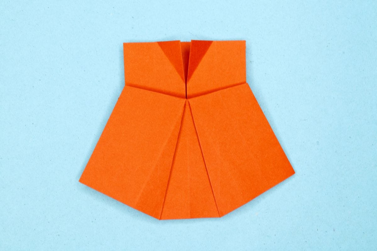 Origami dress step 20