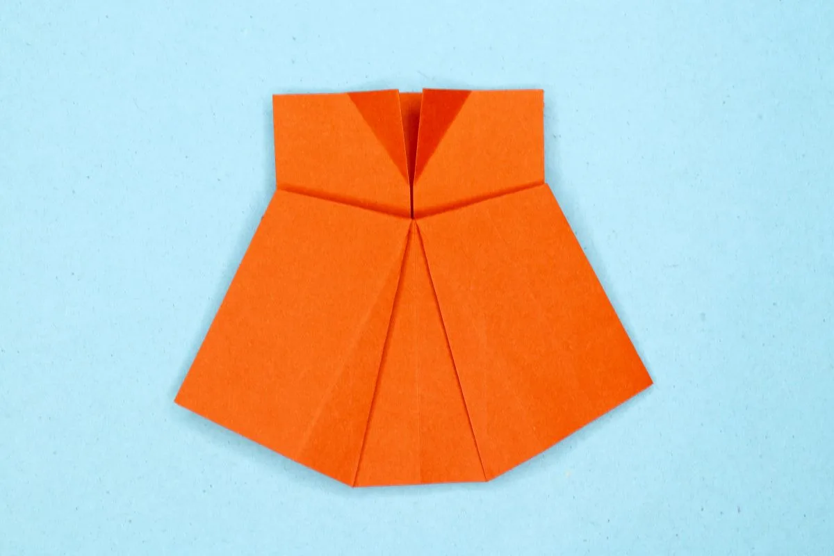 Origami dress step 20