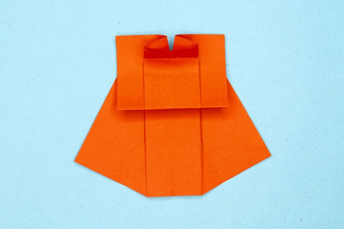 Origami dress step 22