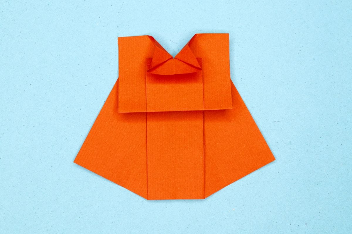 Origami dress step 23