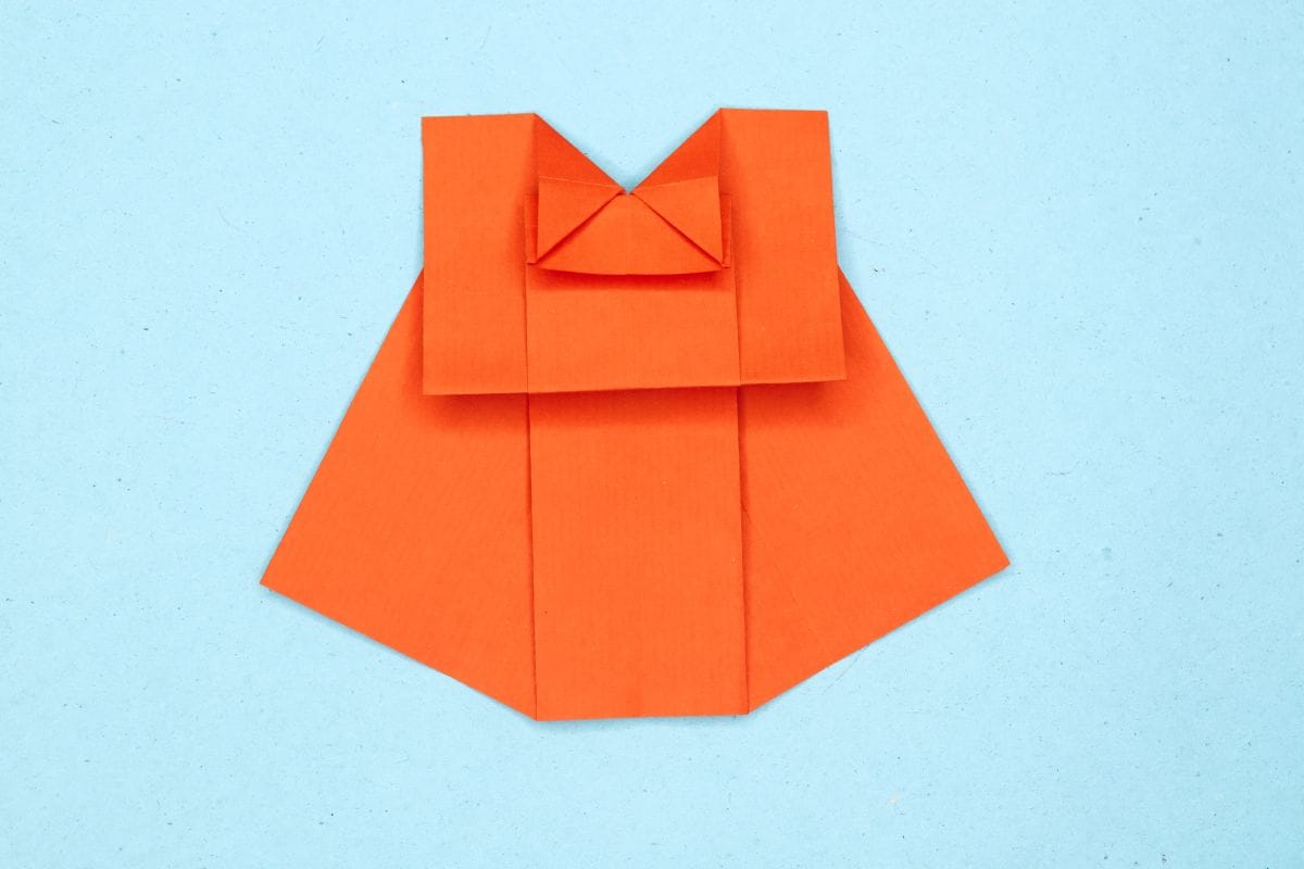 Origami dress step 24