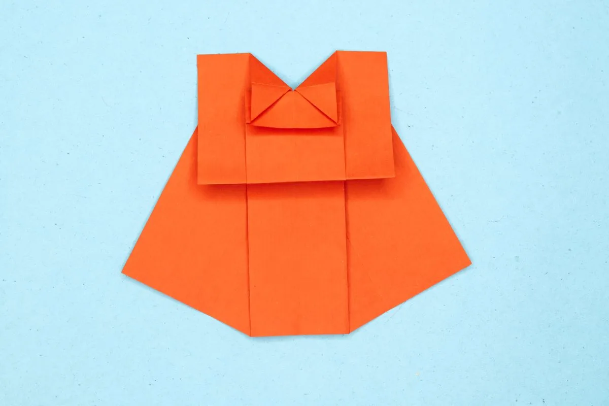 Origami dress step 24