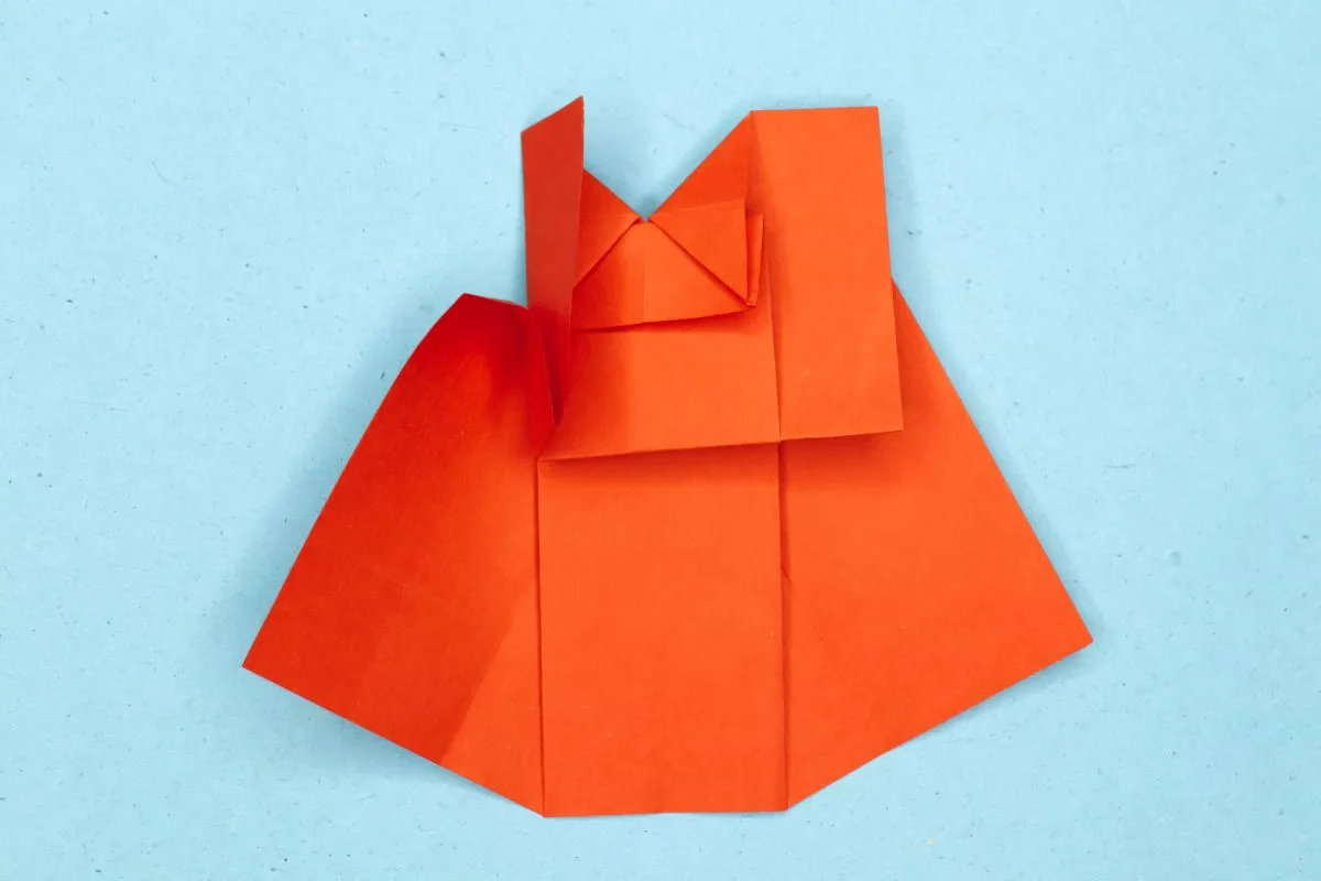 Origami dress step 25
