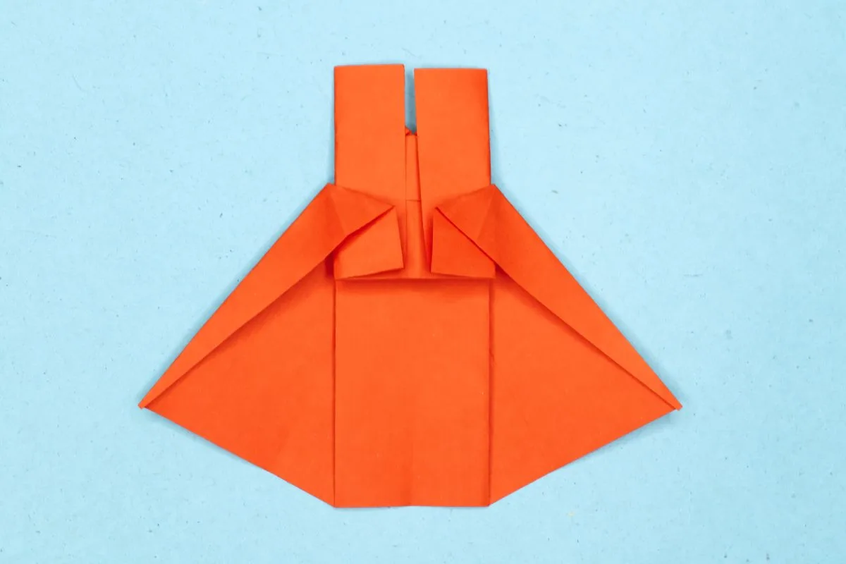 Origami dress step 27