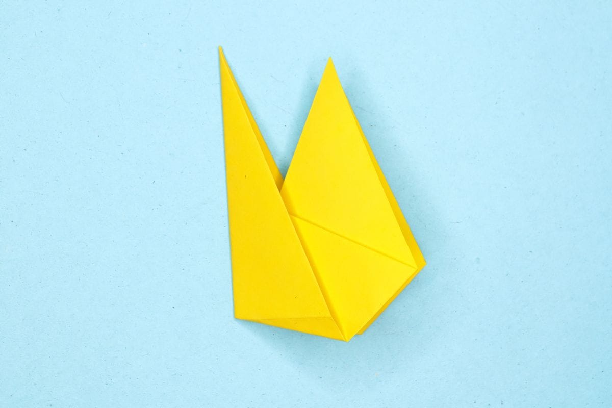 Origami hen step 10