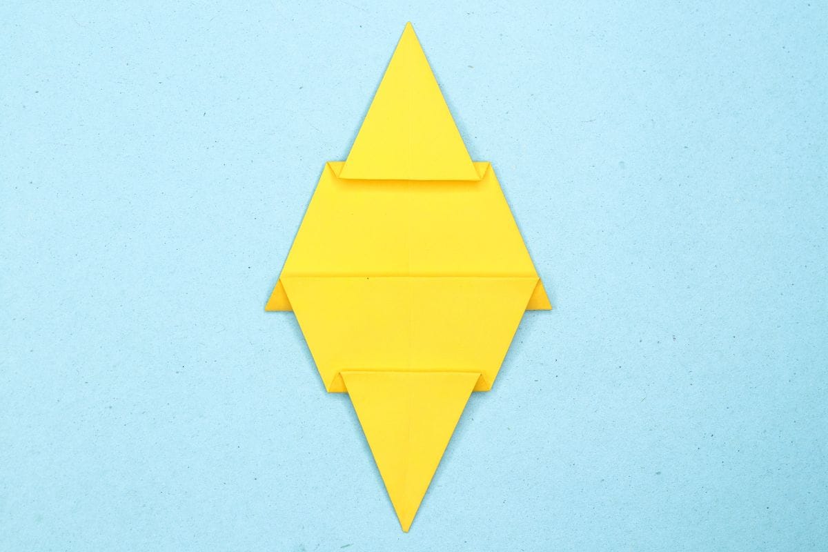 Origami moon step 16