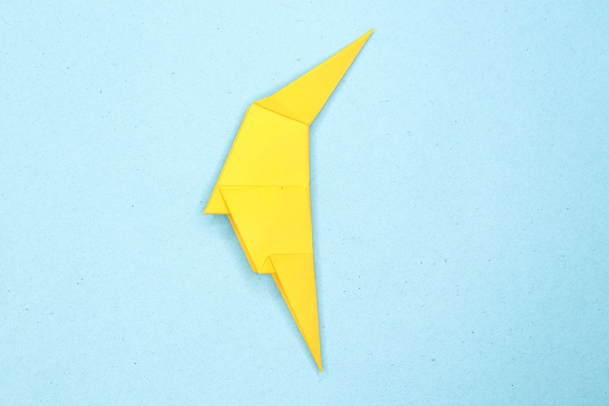 Origami moon step 18